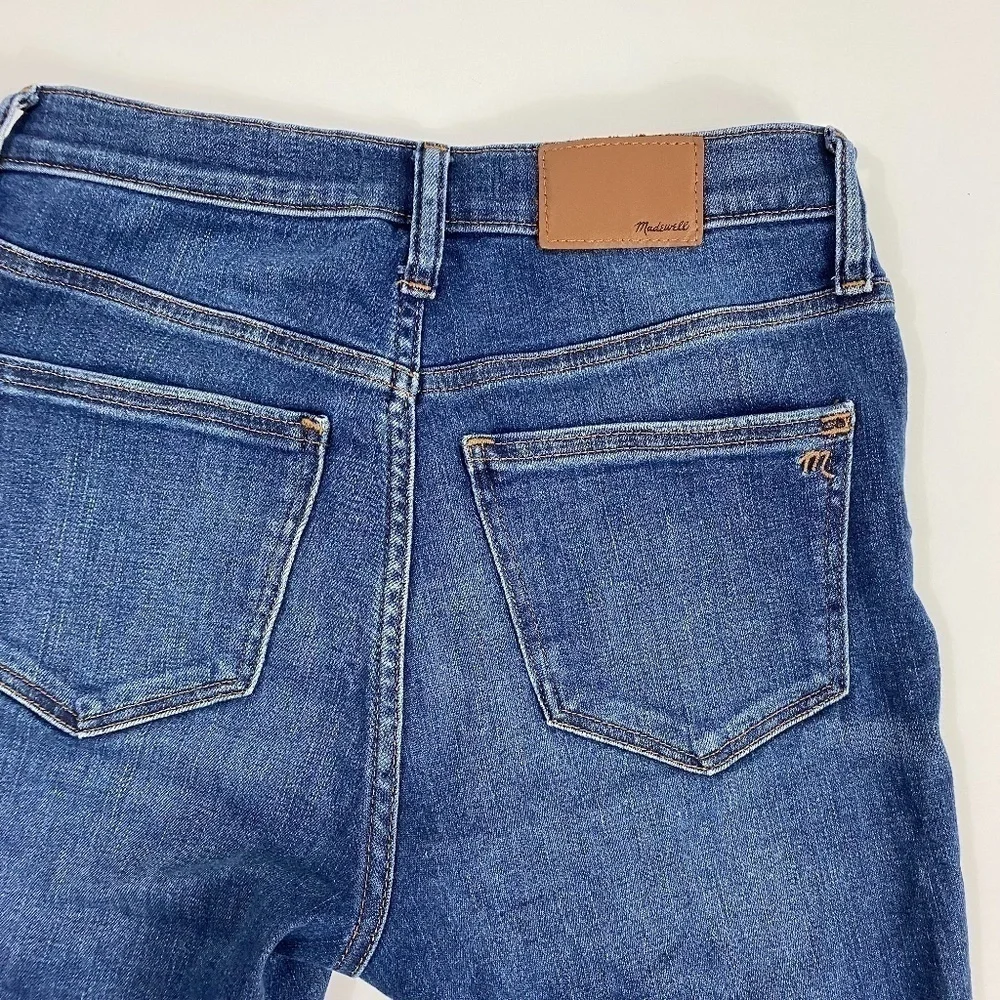 Madewell Dewey Wash Mid Rise Skinny Crop Jeans SZ 25